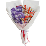 Сладкий букет «Милка в обнимку с Киндером»